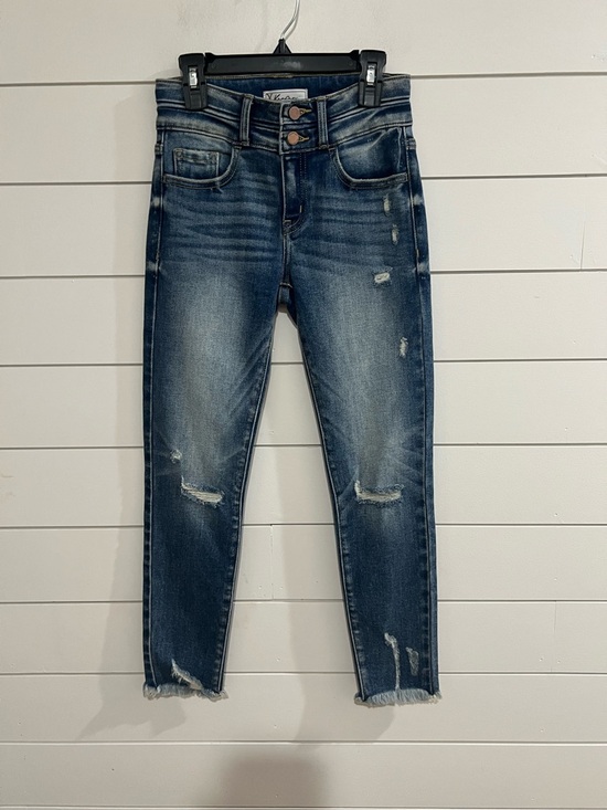 KanCan Denim - KanCan Dark Wash High-Rise Distressed Skinny Jeans